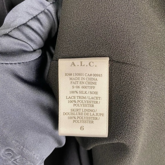 NWT A.L.C. Ardell lace panel midi dress Size 6 - Picture 15 of 16